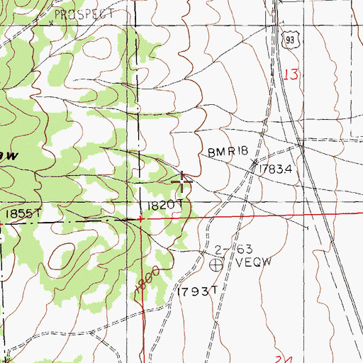 Topographic Map of Outhouse Draw, NV