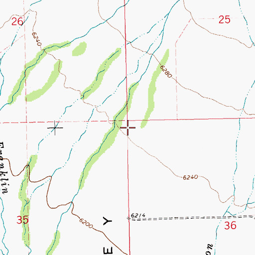 Topographic Map of North Ruby Valley School (historical), NV