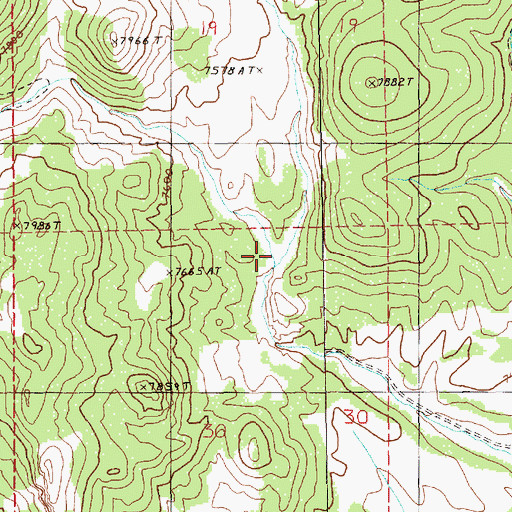 Topographic Map of Red Rock Spring, NV