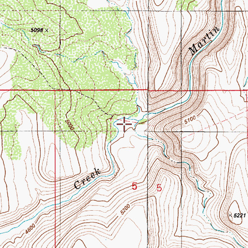Topographic Map of Deadman Gulch, NV