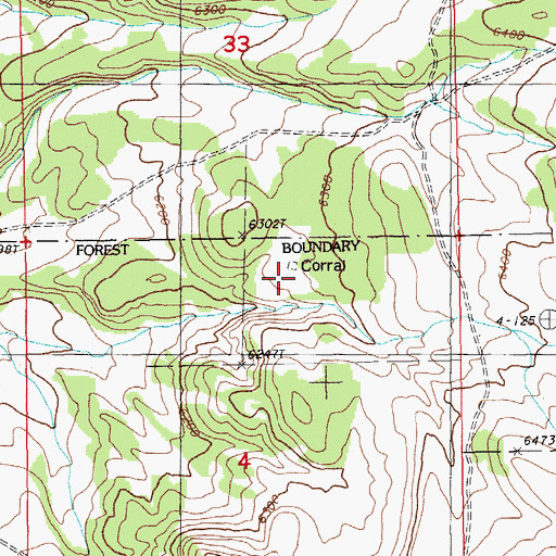 Topographic Map of North Peters Ranch, NV