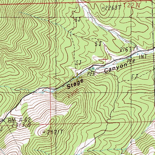 Topographic Map of Mud Spring, NV
