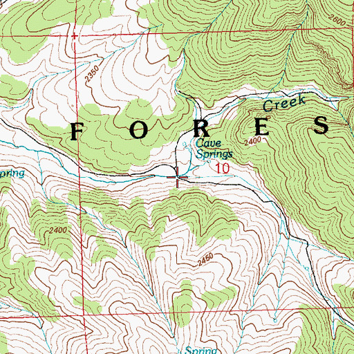 Topographic Map of South Fork Steptoe Creek, NV
