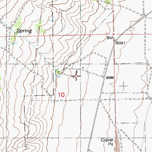 Topographic Map of Springview School (historical), NV