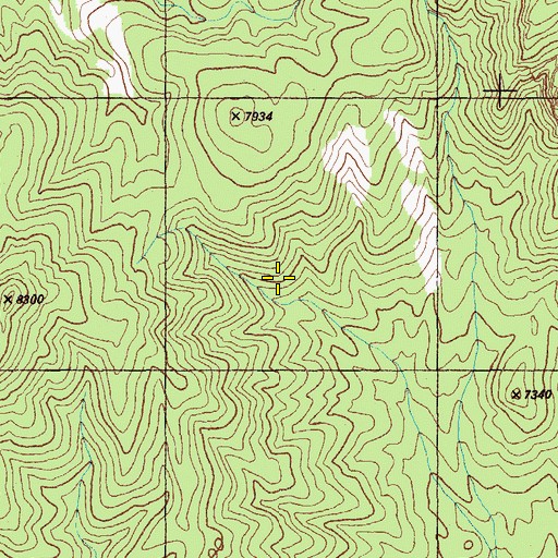 Topographic Map of Mud Spring, NV