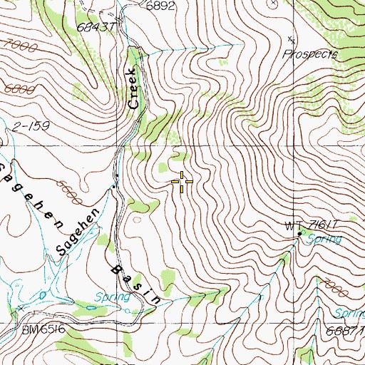 Topographic Map of Bruneau Range, NV