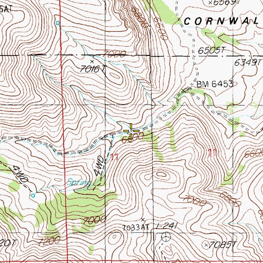 Topographic Map of Ichabod Range, NV