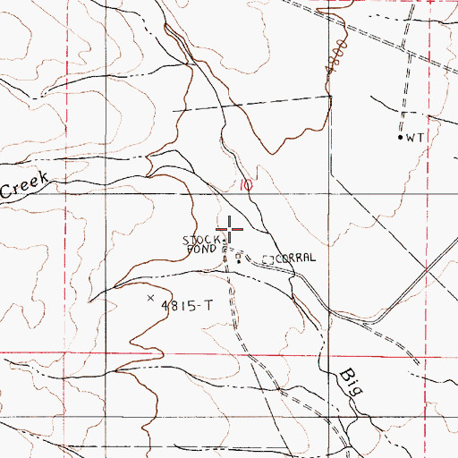 Topographic Map of Camp Winfield Scott (historical), NV