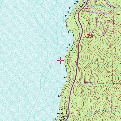 Topographic Map of Logan Shoals Vista, NV