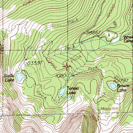 Topographic Map of Solace Loop, NV