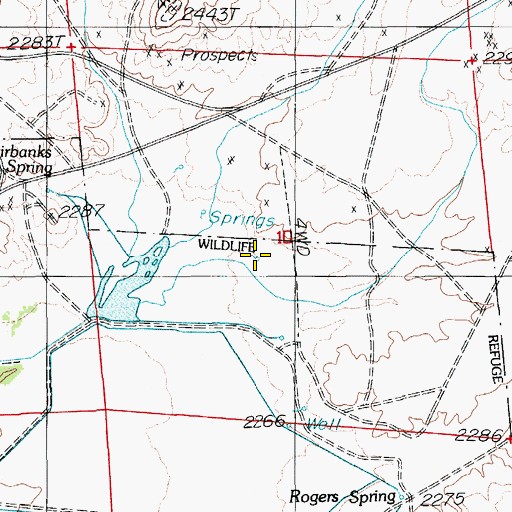 Topographic Map of Soda Spring, NV