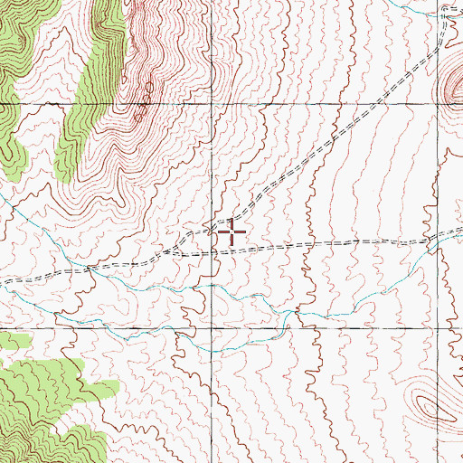 Topographic Map of Cave Well, NV