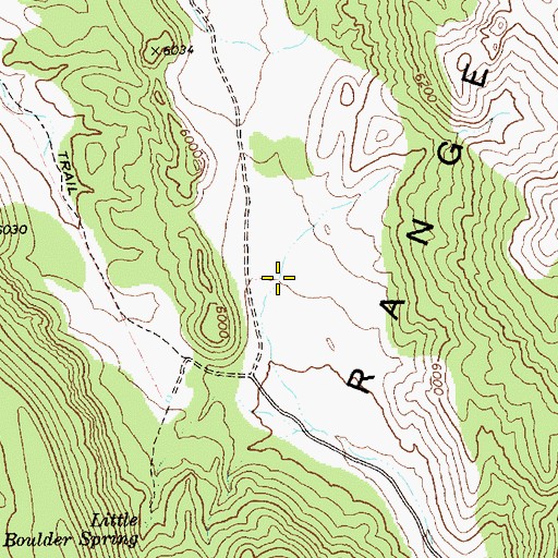 Topographic Map of Brinkerhoff Spring, NV