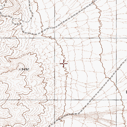 Topographic Map of Eagle Valley, NV