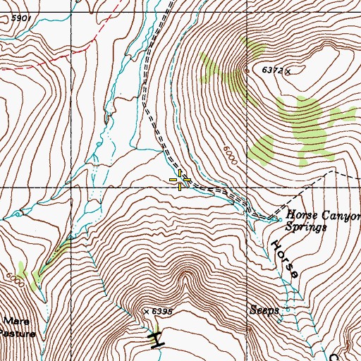 Topographic Map of Upper Meadow, NV