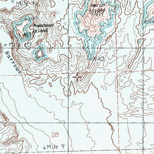 Topographic Map of Gunsight (historical), NV