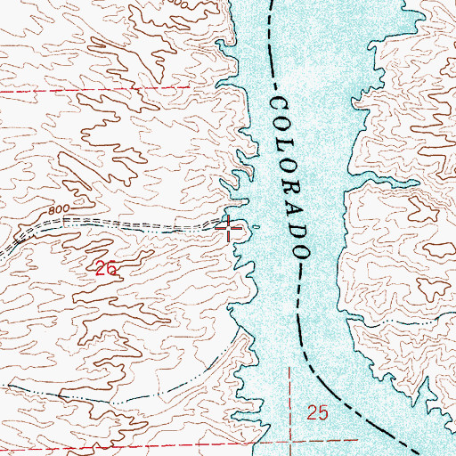 Topographic Map of Aztec Wash Light, NV