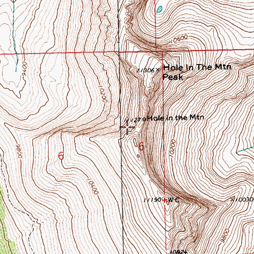 Topographic Map of East Humboldts Wilderness, NV