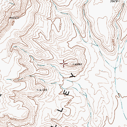 Topographic Map of Meadow Valley Mountains, NV