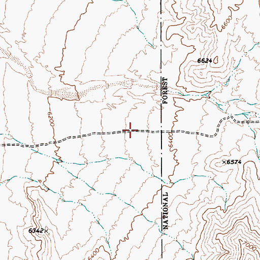 Topographic Map of Austin Belmont Winter Stage Route, NV