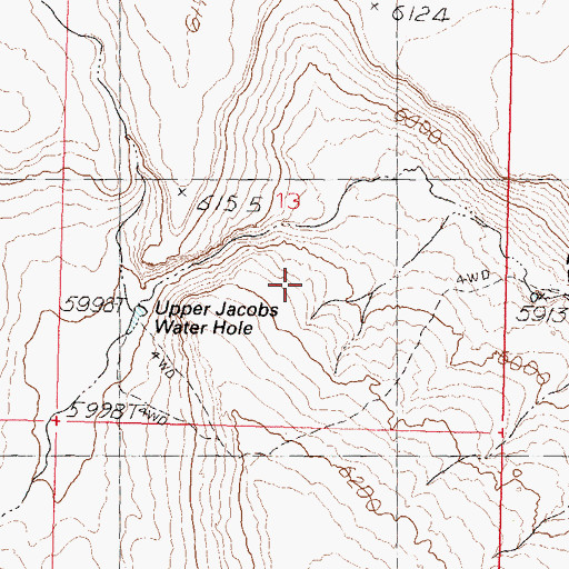 Topographic Map of Sheldon National Wildlife Refuge, NV