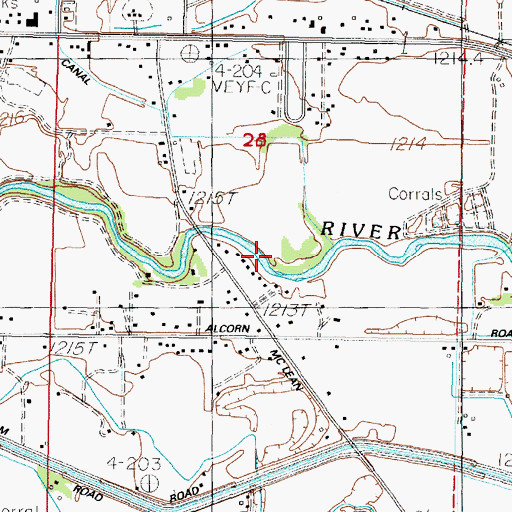 Topographic Map of Saint Clair Station Post Office (historical), NV