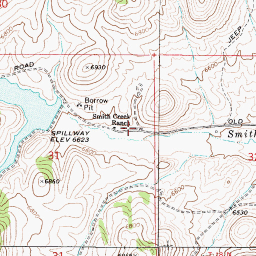 Topographic Map of Maestretti Post Office (historical), NV