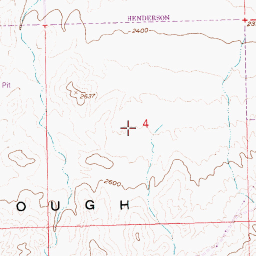 Topographic Map of KROL-AM (East Las Vegas), NV