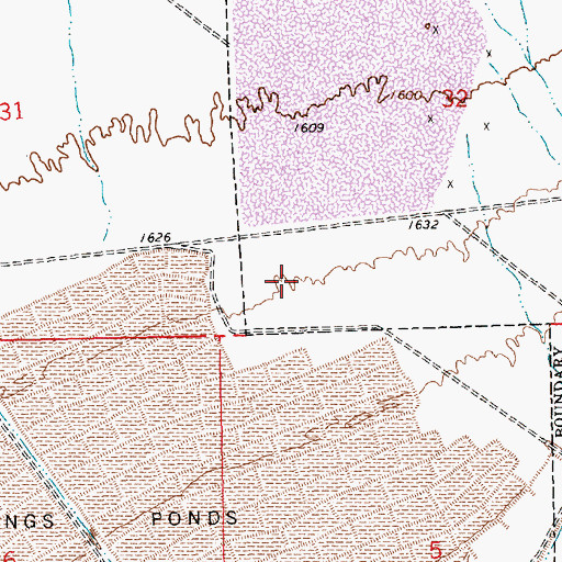 Topographic Map of KDWN-AM (Las Vegas), NV