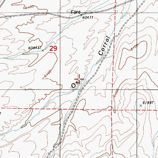 Topographic Map of Crooked Canyon Creek, NV