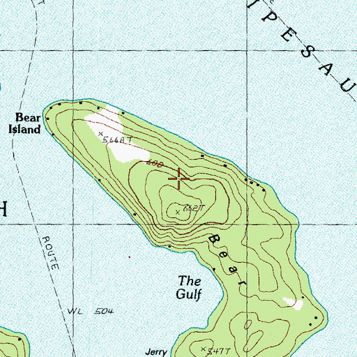 Topographic Map of Alvord Wildlife Sanctuary, NH