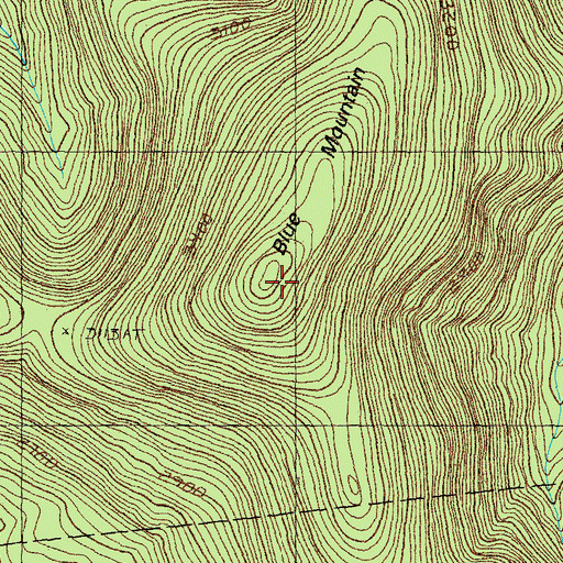 Topographic Map of Bunnell Mountain, NH