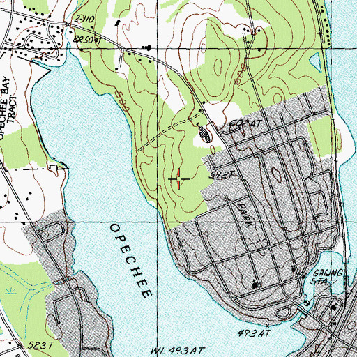Topographic Map of Bond Park, NH