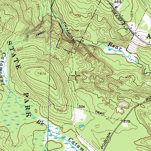 Topographic Map of Catamount Trail, NH