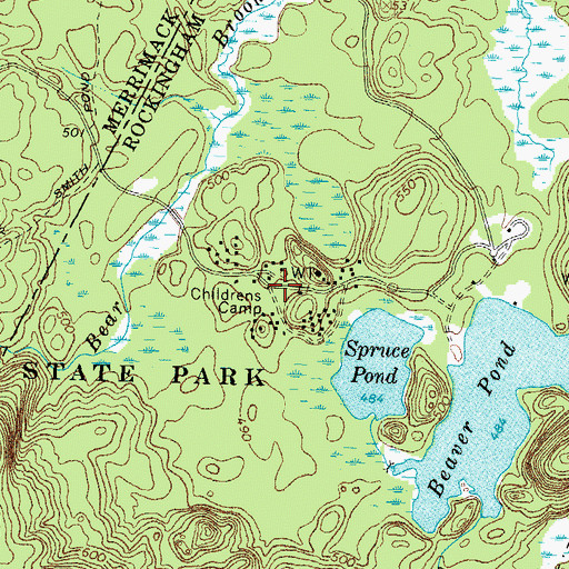Topographic Map of Childrens Camp, NH