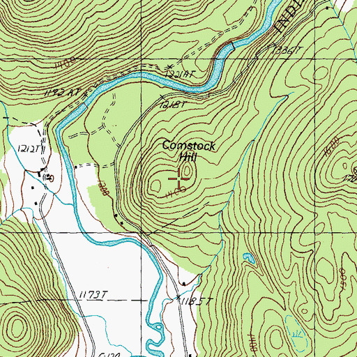 Topographic Map of Comstock Hill, NH