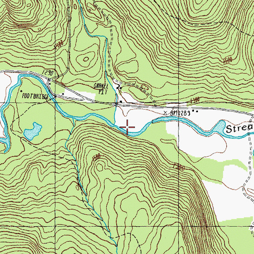 Topographic Map of Corser Brook, NH