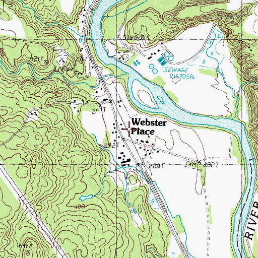 Topographic Map of Daniel Webster Home for Children, NH