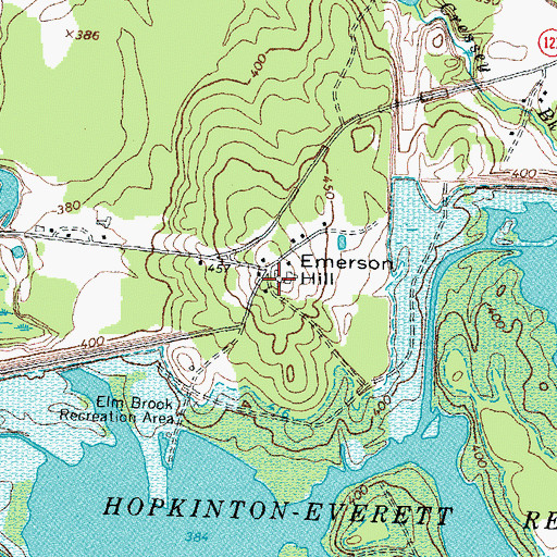 Topographic Map of Emerson Hill, NH