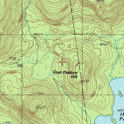 Topographic Map of Goat Pasture Hill, NH