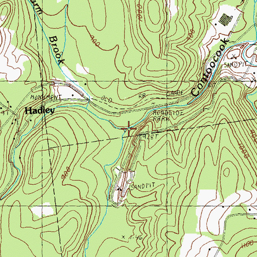 Topographic Map of Gridley River, NH