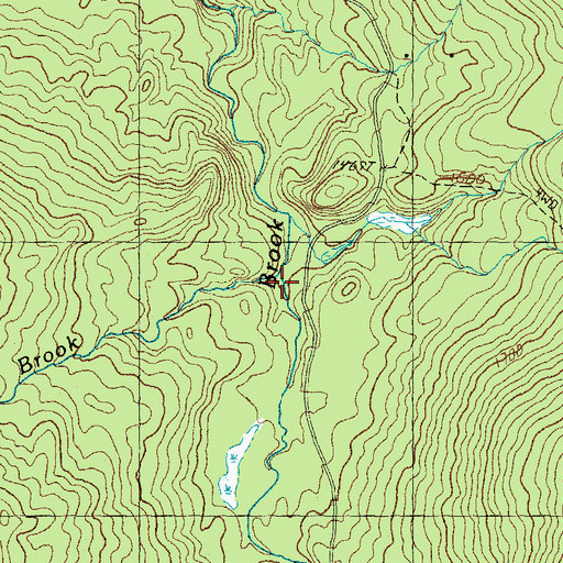Topographic Map of Hickey Brook, NH