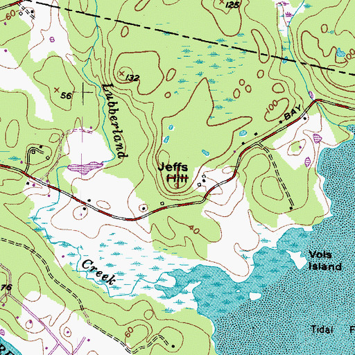 Topographic Map of Jeffs Hill, NH