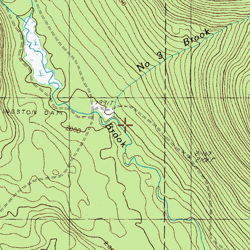 Topographic Map of Kingston Dam, NH