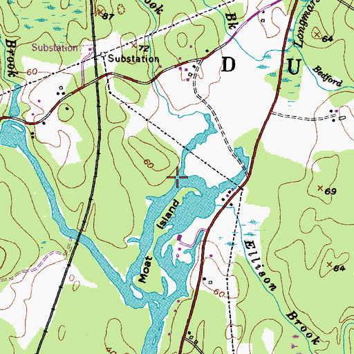 Topographic Map of La Roche Brook, NH