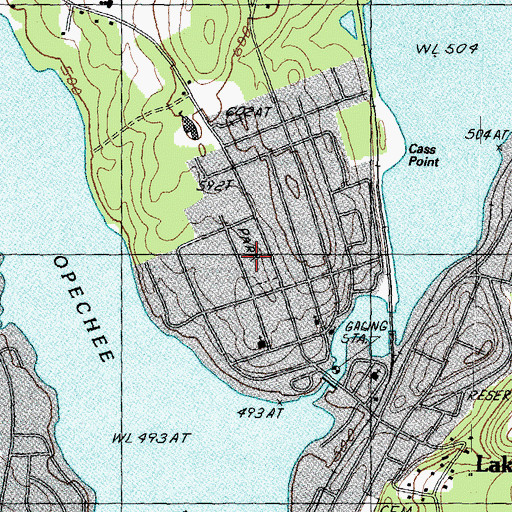 Topographic Map of Leavitt Park, NH