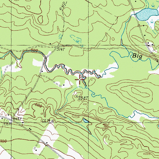 Topographic Map of Little River, NH