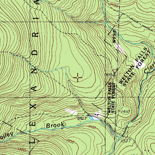 Topographic Map of Manning Trail, NH