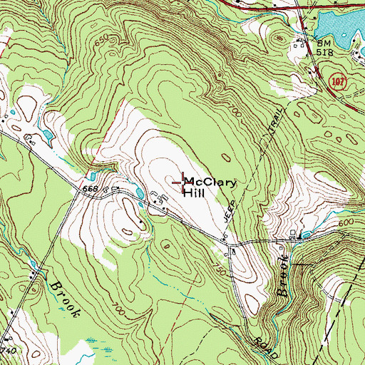 Topographic Map of McClary Hill, NH