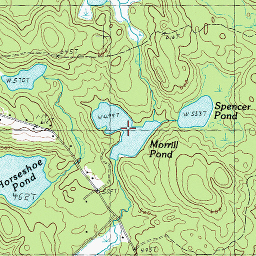 Topographic Map of Morrill Pond, NH